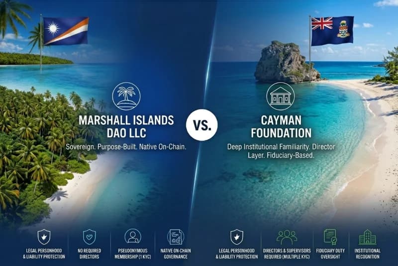 Marshall Islands DAO LLC vs. Cayman Foundation: Full Comparison
