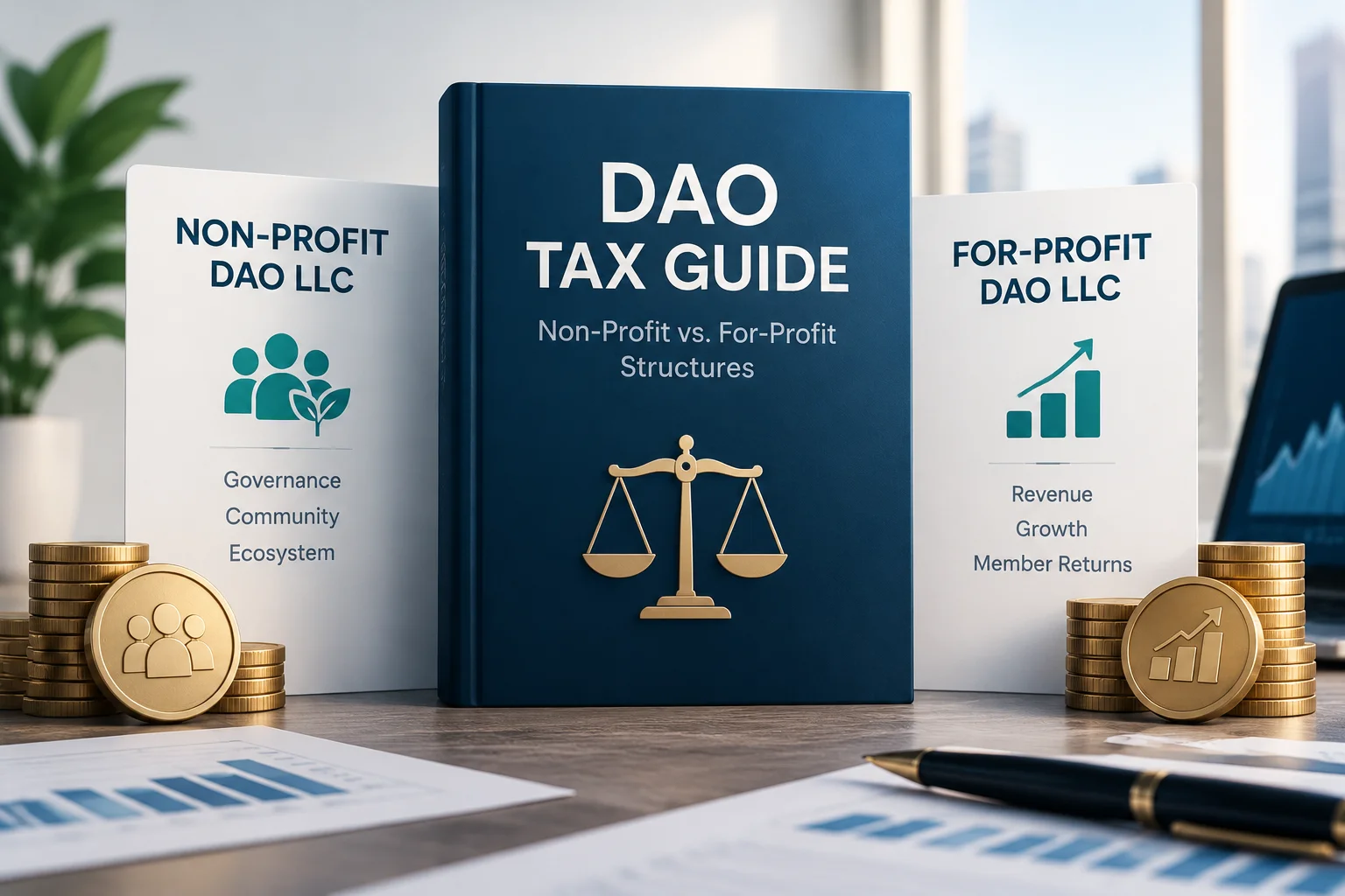 DAO Tax Guide: Non-Profit vs. For-Profit Structures