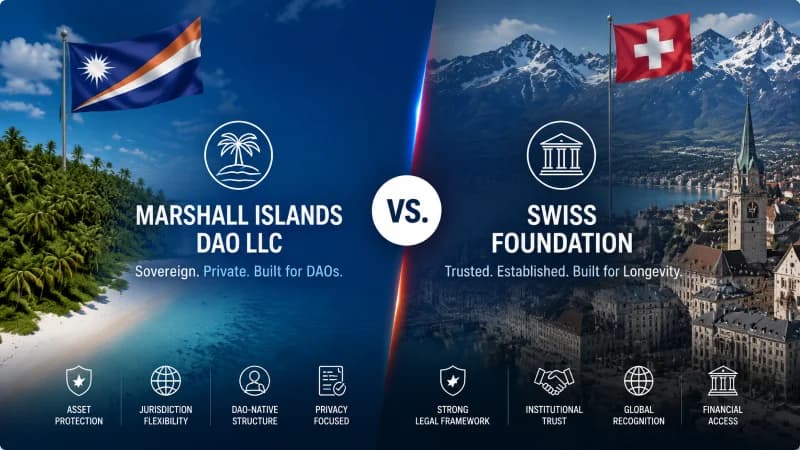 Marshall Islands DAO LLC vs. Swiss Foundation: Full Comparison