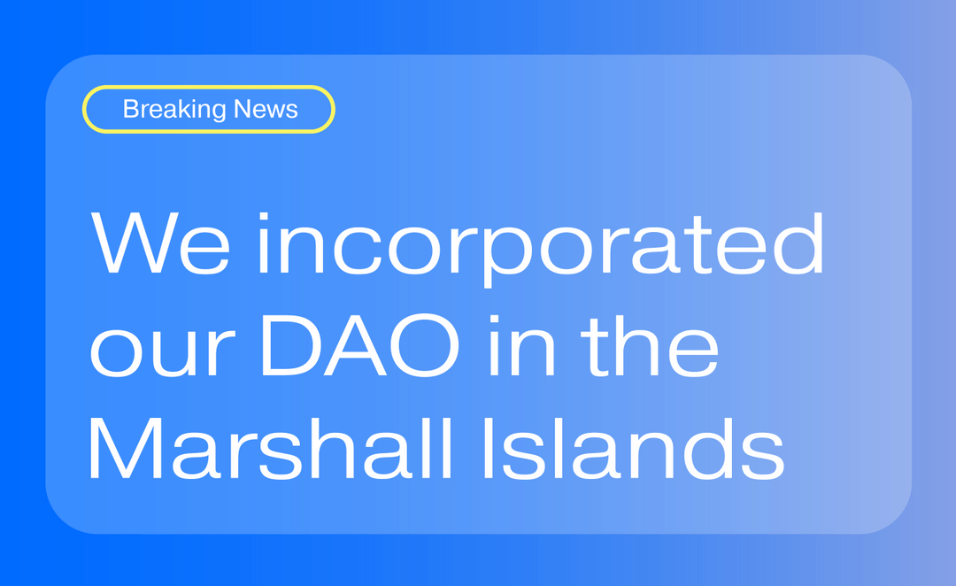 Why We Incorporated Shipyard’s DAO in The Marshall Islands